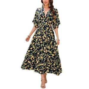Orniya Womens  Linen Maxi Dress